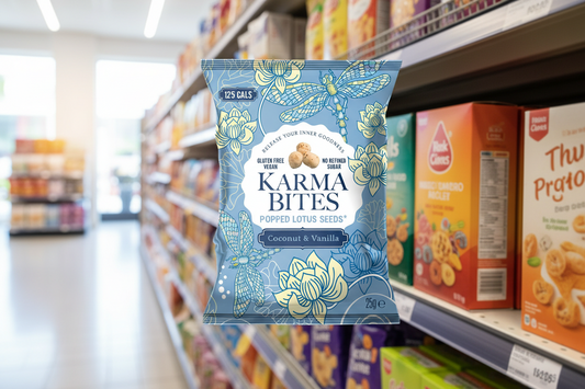 12 x Karma Bites Coconut Popped Lotus Seeds - 25g