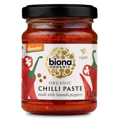 Biona Hot Chili Paste - Organic / Demeter - 125g