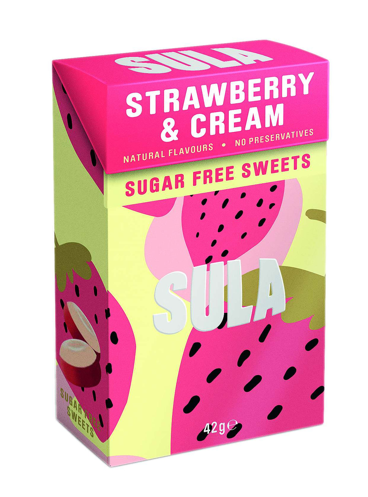 14 x Sula Strawberry & Cream Sugar Free - 42g
