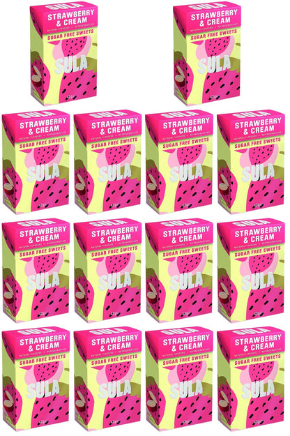 14 x Sula Strawberry & Cream Sugar Free - 42g