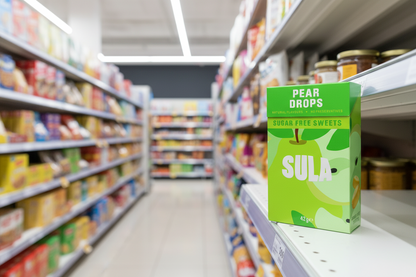 14 x Sula Pear Drops Sugar Free - 42g