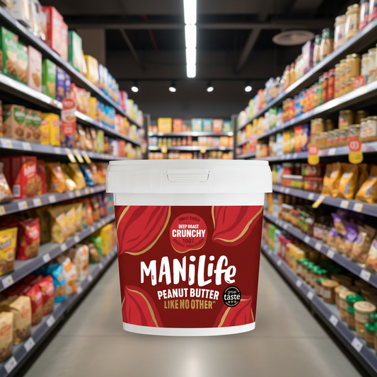 ManiLife Deep Roast Crunchy Peanut Butter - 900g
