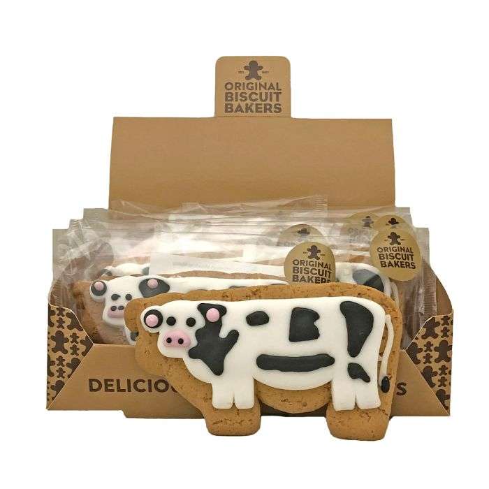 12 x Original Biscuit Bakers Iced Gingerbread Deluxe Cow - 12g