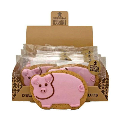 12 x Original Biscuit Bakers Iced Gingerbread Deluxe Pig - 12g