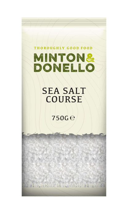 6 x Minton & Donello Sea Salt Coarse - 750g