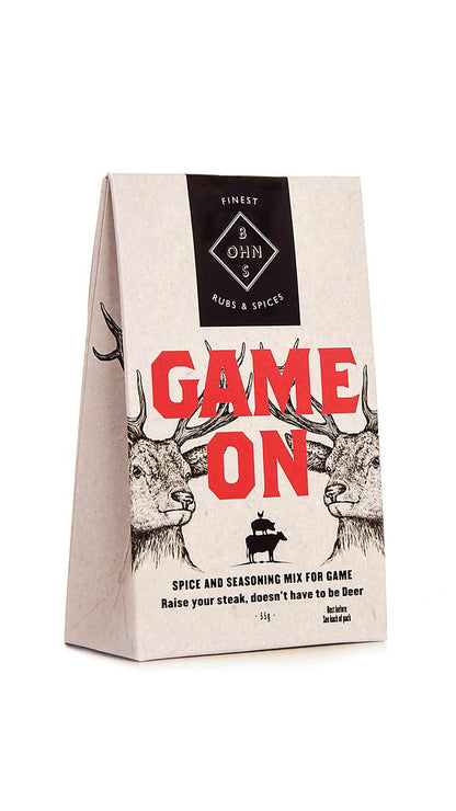 6 x Bohns Game On Dry Spice Rub - 60g