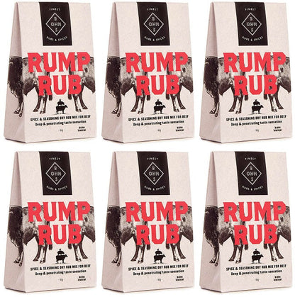 6 x Bohns Rump Rub Dry Spice Rub - 60g