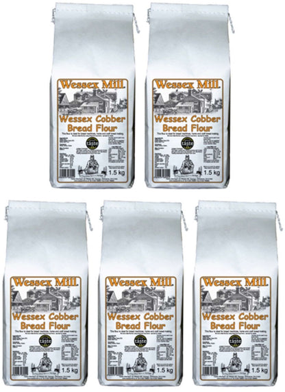 5 x Wessex Mill Wessex Cobber Bread Flour - 1.5kg
