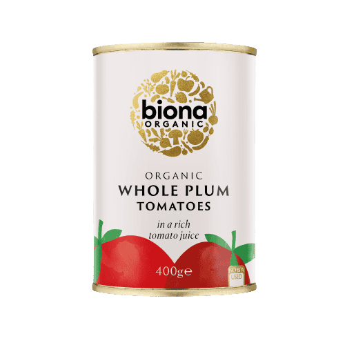 Biona Organic Whole Plum Peeled Tomatoes - 400g
