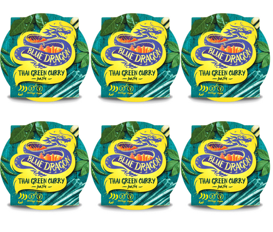 6 x Blue Dragon Thai Green Curry Paste - 170g
