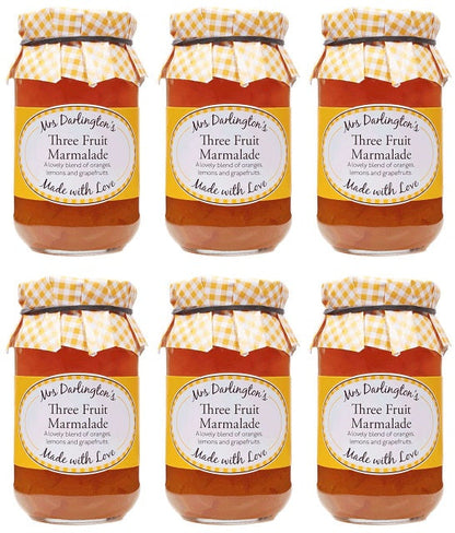 6 x Mrs Darlington's 3 Fruit (Orange, Lemon & G'fruit) - 340g