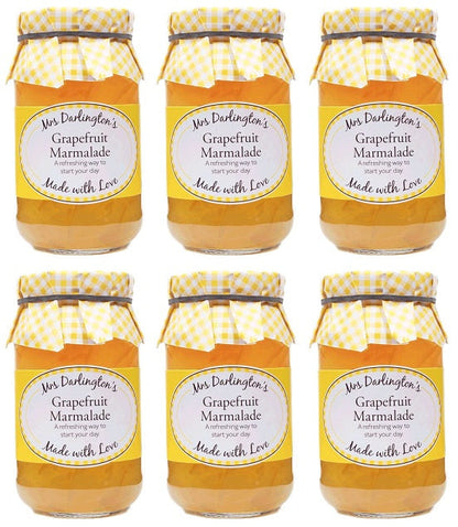 6 x Mrs Darlington's Medium Cut Grapefruit - 340g