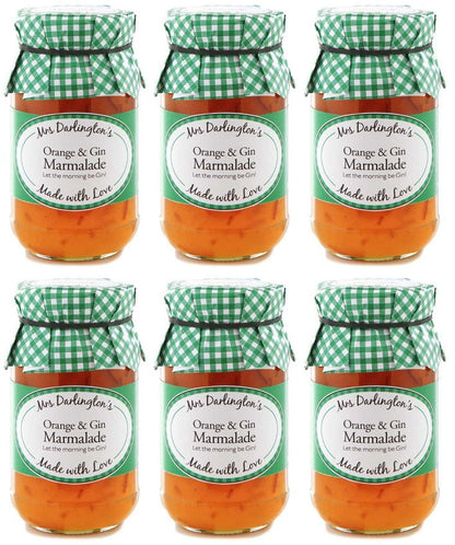 6 x Mrs Darlington's Medium Cut Orange with Ginger - 340g