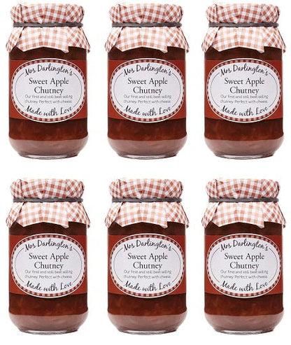 6 x Mrs Darlington's Sweet Apple Chutney - 312g