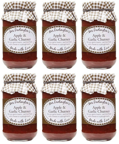 6 x Mrs Darlington's Apple & Garlic Chutney - 312g