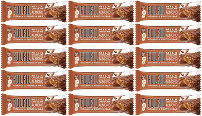 15 x Fulfil Milk Chocolate Almond Protein Bar - 55GM