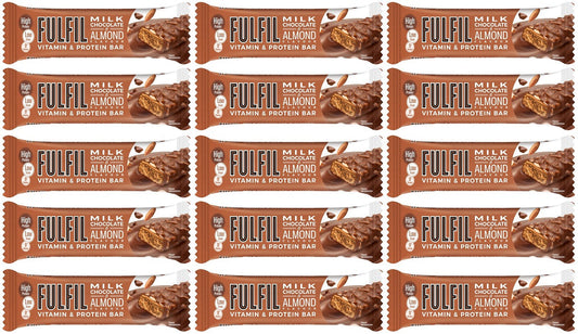 15 x Fulfil Milk Chocolate Almond Protein Bar - 55GM