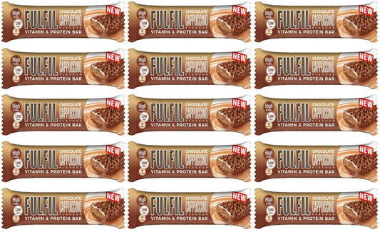 15 x Fulfil Cappucino Vitamin & Protein Bar - 55GM