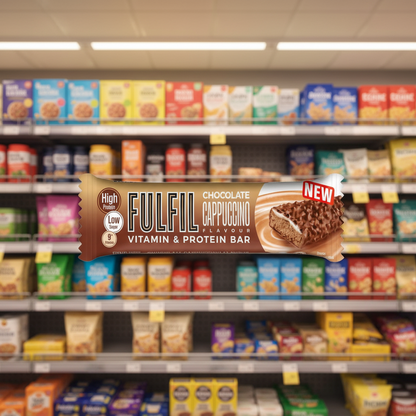 15 x Fulfil Cappucino Vitamin & Protein Bar - 55GM