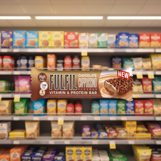 15 x Fulfil Cappucino Vitamin & Protein Bar - 55GM