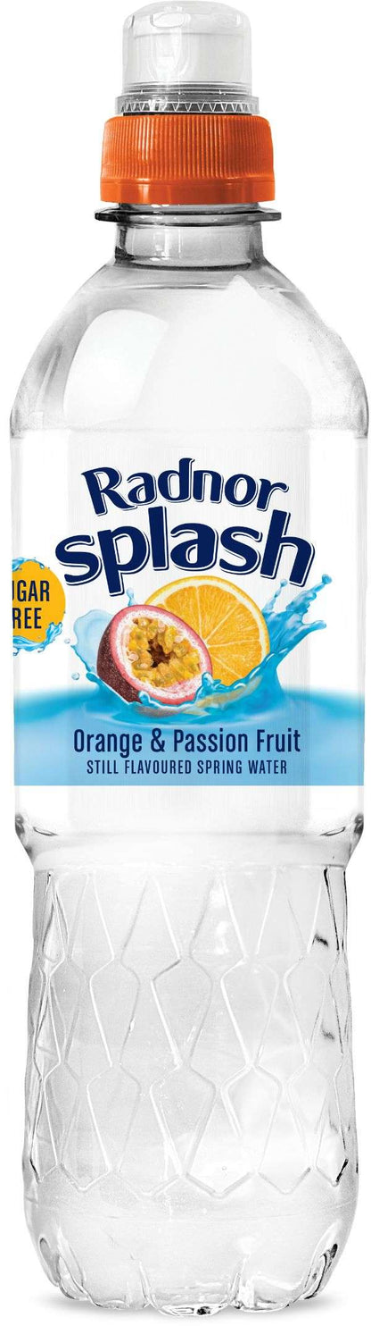 24 x Radnor Splash Orange & Passion Fruit Still Water - 500ml