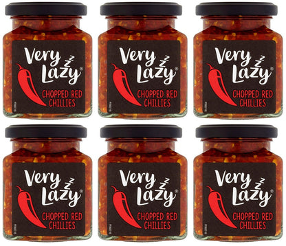 6 x Very Lazy Chillies Chopped - 190G