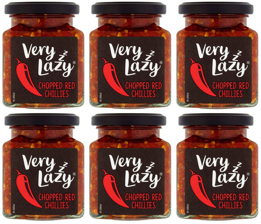 6 x Very Lazy Chillies Chopped - 190G