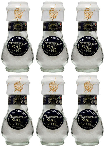 6 x Drogheria & Alimentari Mediterranean Salt Mill - 90g