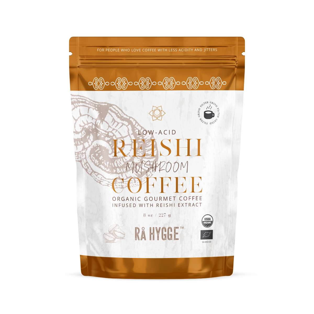 Rå Hygge Reishi Mushroom Coffee Filter Ground - 227g