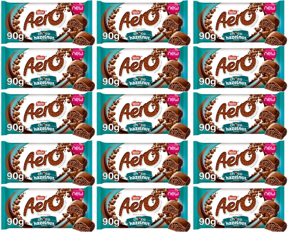 15 x Aero Hazelnut Block - 90GM