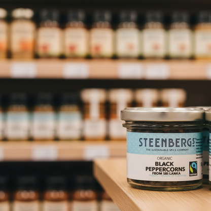 Steenbergs Organic Fairtrade Black Peppercorns - 55g