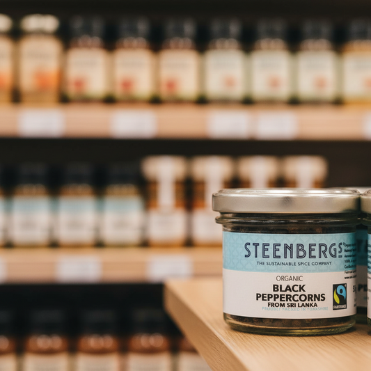 Steenbergs Organic Fairtrade Black Peppercorns - 55g