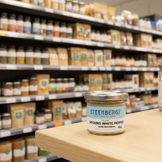 Steenbergs Organic Ground White Pepper - 45g
