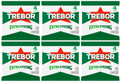 6 x Trebor Extra Strong Mints 4 Pk