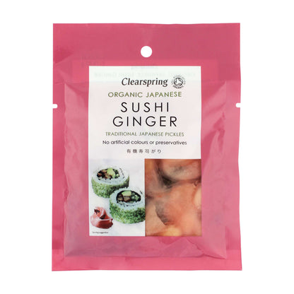 Clearspring Org Jap Sushi Ginger Pickle - 50g
