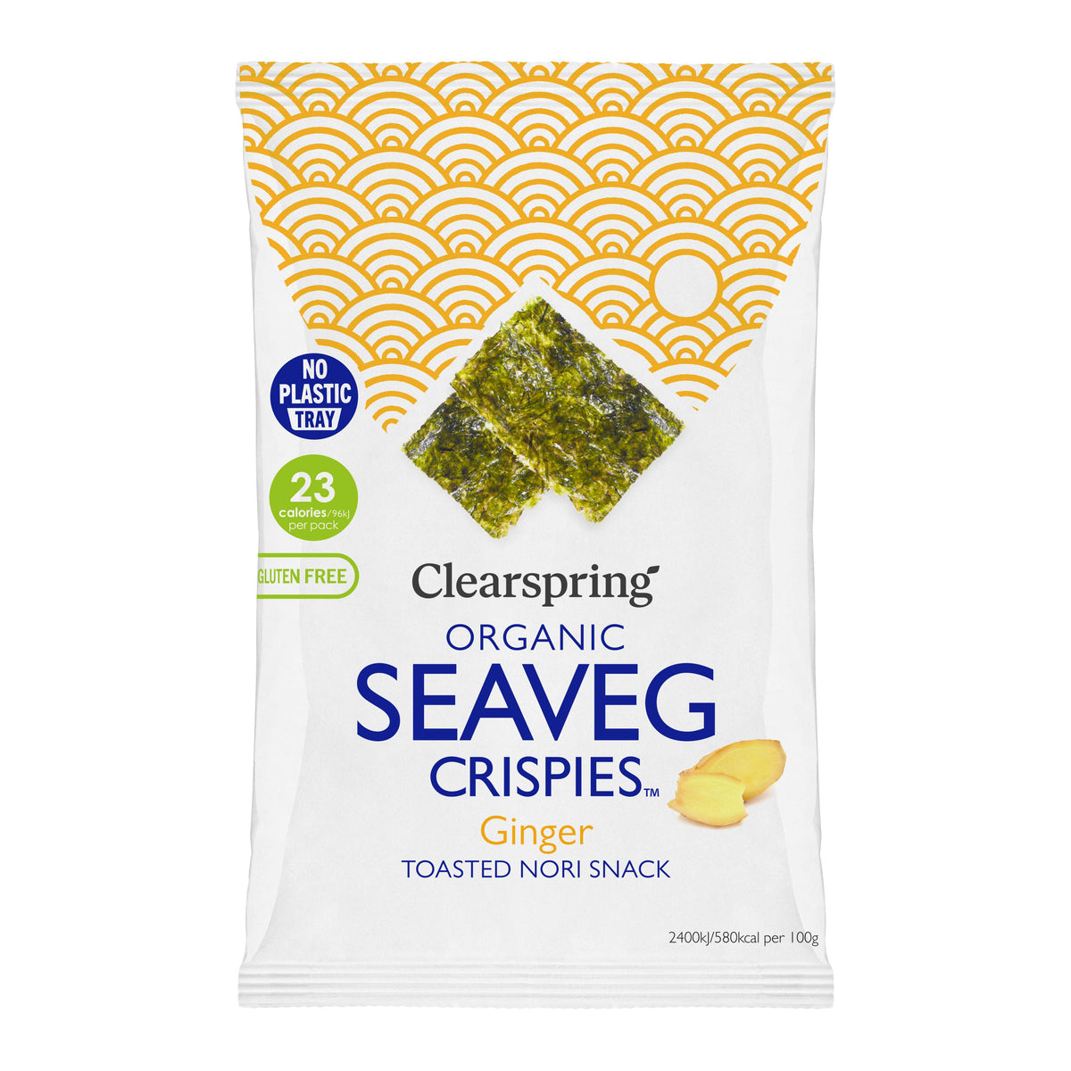 Clearspring Org Seaveg Crispies - Ginger - 4g