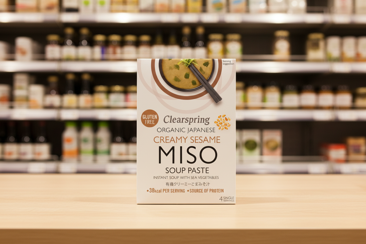 Clearspring Org Jap Sesame Miso Soup Paste Sea Veg - 4x15g