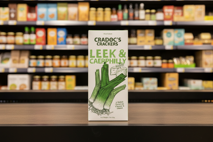 6 x Cradoc's Leek and Caerphilly Cheese Crackers - 80g