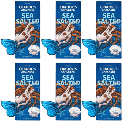 6 x Cradoc's Sea-Salted Crackers - 80g