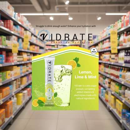 ViDrate Lemon Lime & Mint SRDU - 10x3g