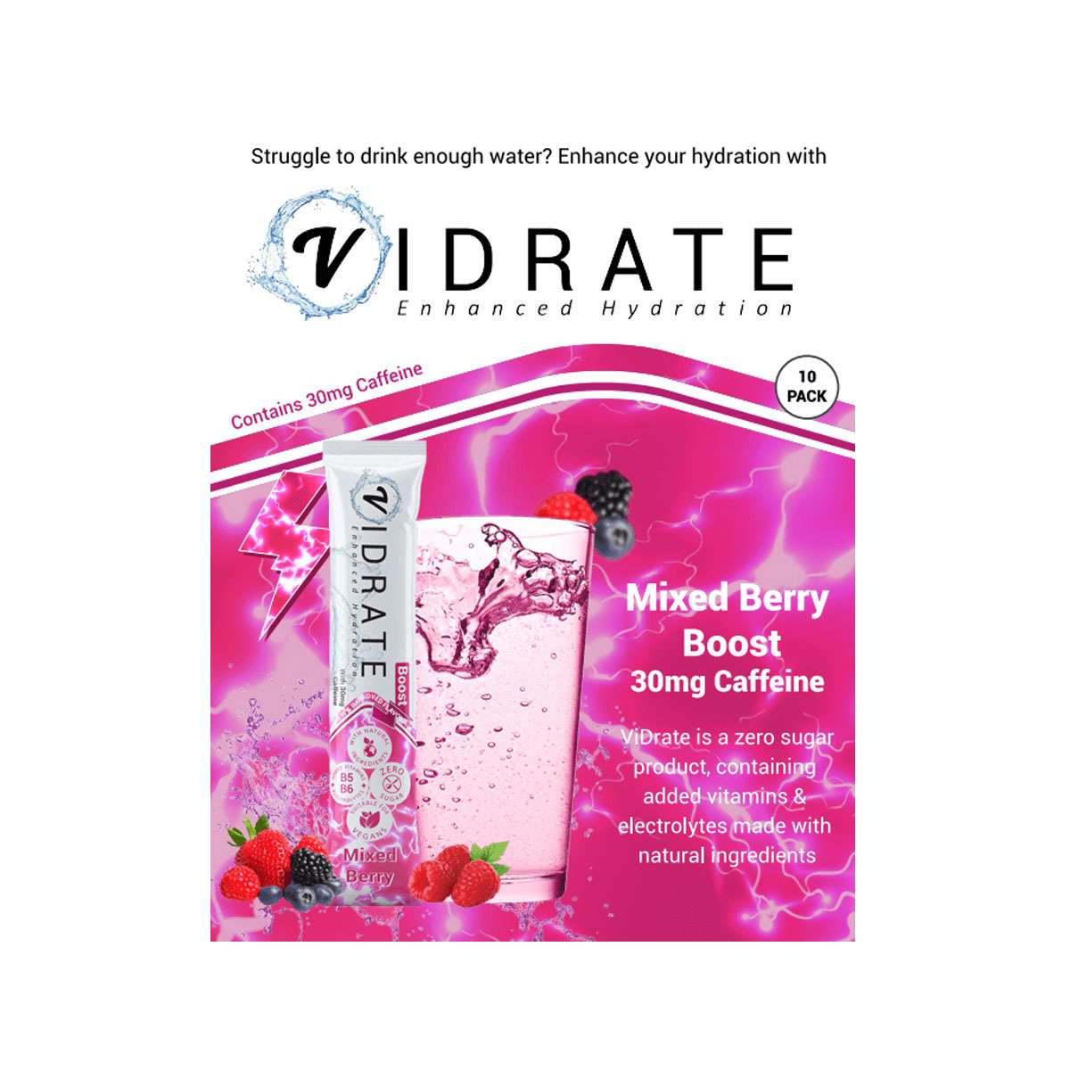 ViDrate Mixed Berry SRDU - 10x3g