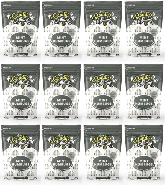 12 x Candyshack Sugar Free Mint Humbugs - 120g