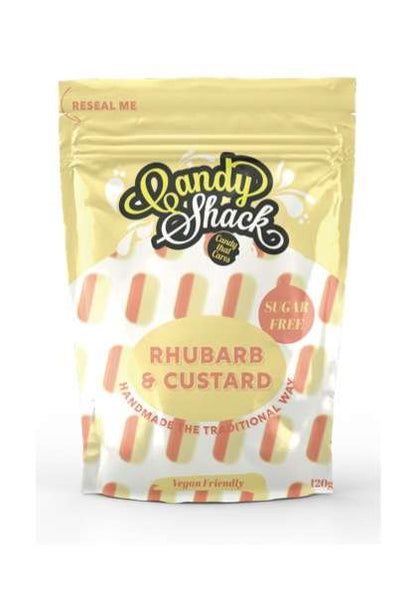 12 x Candyshack Sugar Free Rhubarb & Custard - 120g