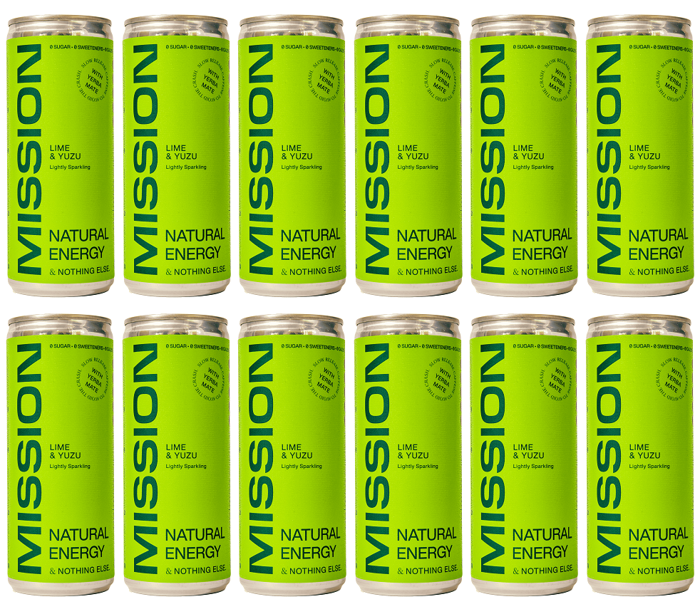 12 x Mission Perform Cans Lime - 250ml