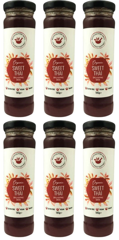 6 x Westcountry Spice Org Sweet Thai Sauce - 185g