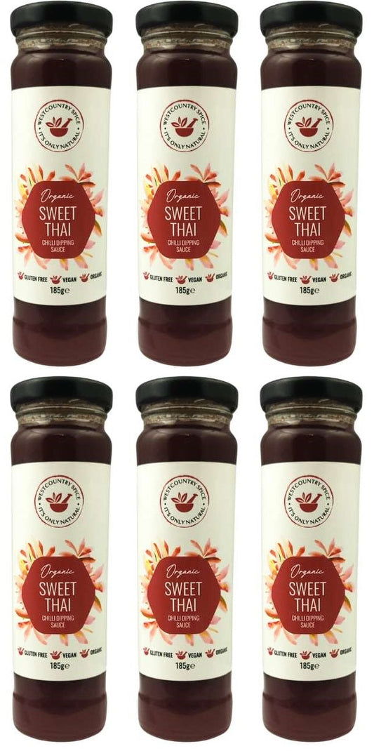 6 x Westcountry Spice Org Sweet Thai Sauce - 185g