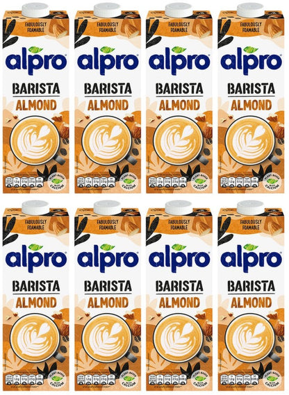 8 x Alpro Barista Almond 1L