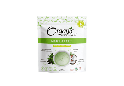 Organic Traditions Org Matcha Latte with Probiotics - 150g