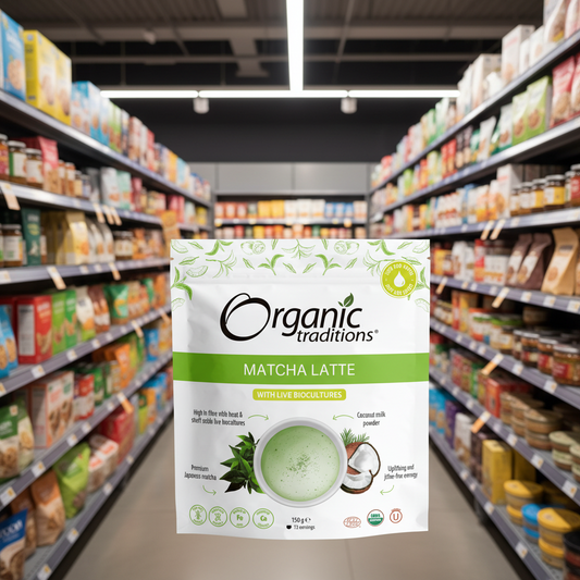 Organic Traditions Org Matcha Latte with Probiotics - 150g