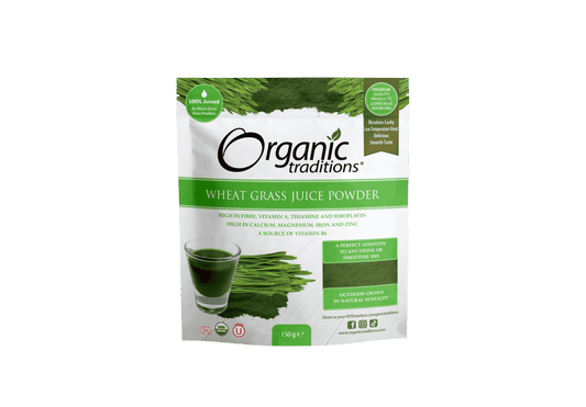 Organic Traditions Org Wheat Grass Juice Powder - 150g
